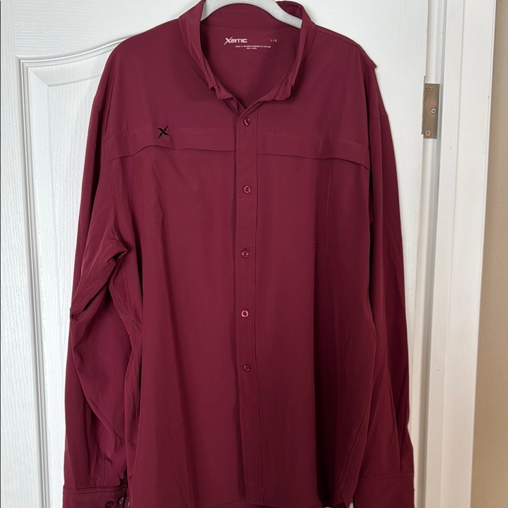 Xotic Burgundy Button-Up Shirt